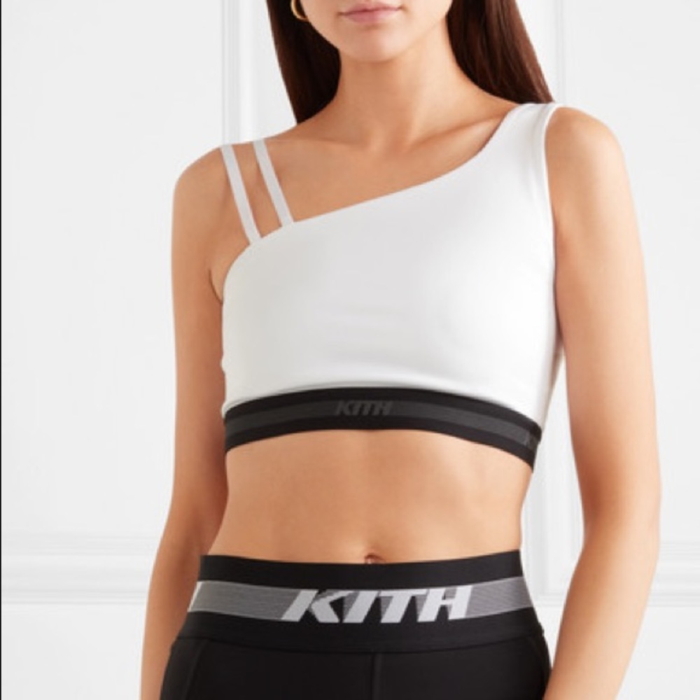 Kith Janet one-shoulder stretch-jersey sports bra
